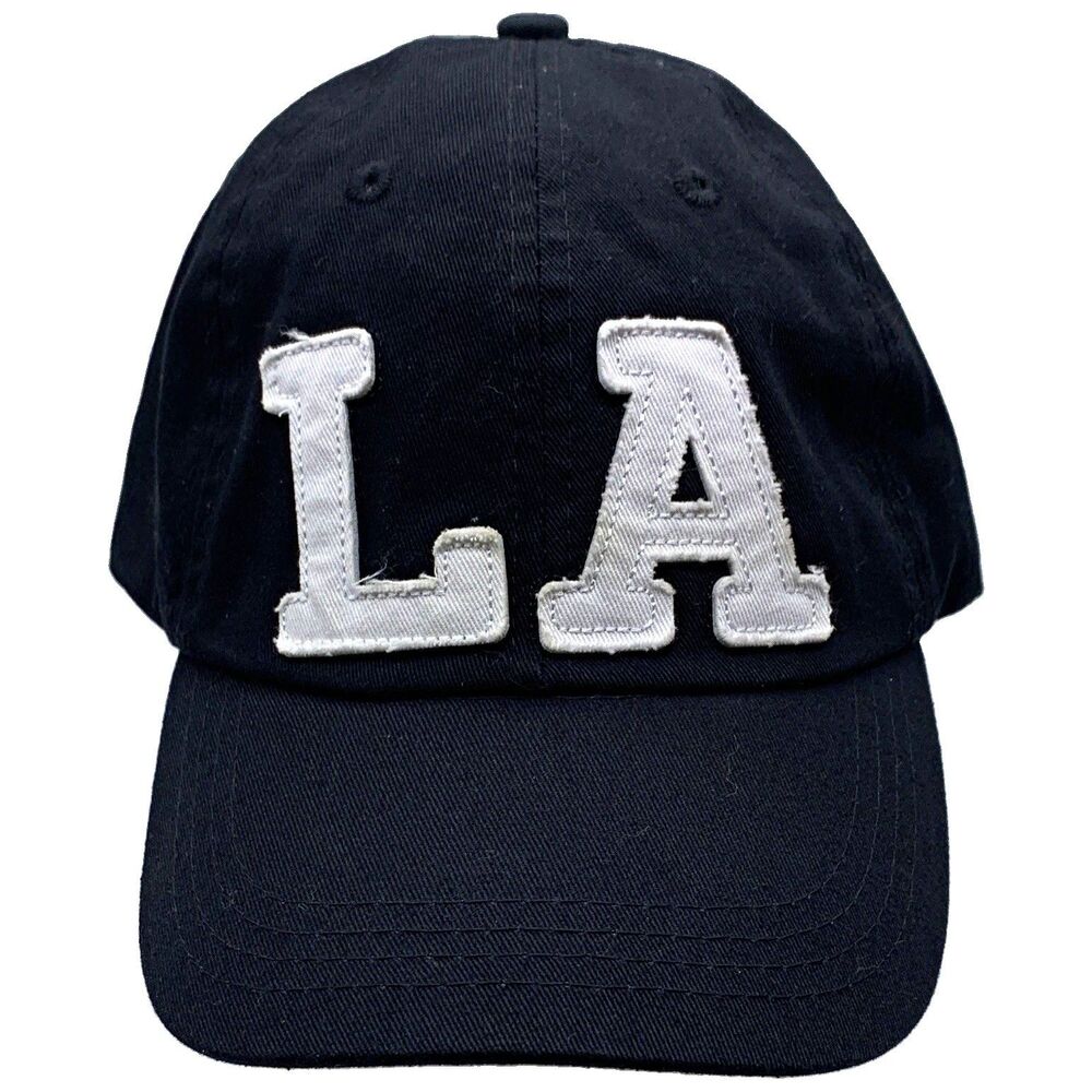 Robin Ruth Los Angeles LA Embroidered Black Baseball Cap Adjustable One Size